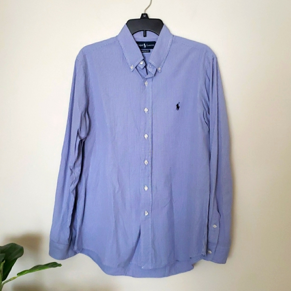 Ralph Lauren Blue Casual Button Down Shirt